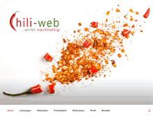 Tablet Screenshot of chili-web.de